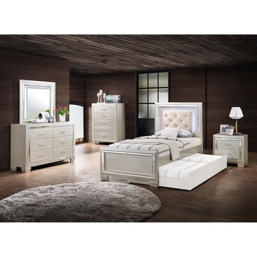 Mayberry Hill Platinum Youth 3 Piece Twin Bedroom Set in Platinum, , large