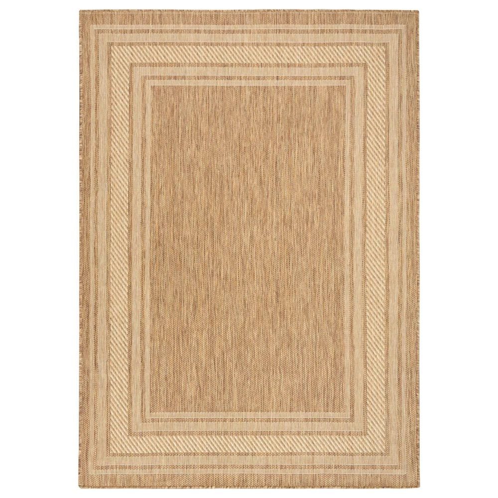 Nourison Horizon HOZ03 Natural 3" x 5" Indoor/Outdoor Area Rug, , large