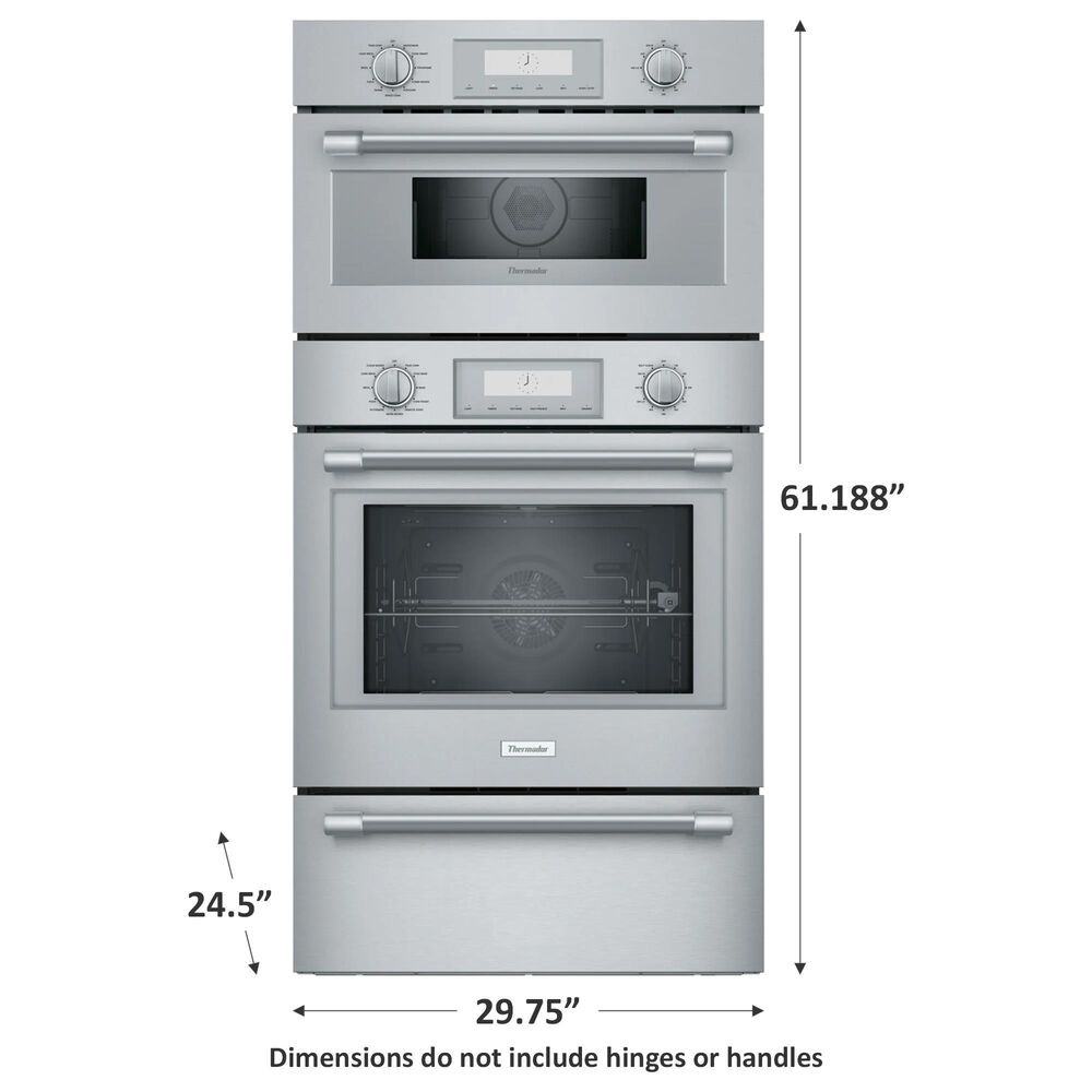 Thermador 30&quot; Professional Triple Speed Electric Oven with Convection in Stainless, , large
