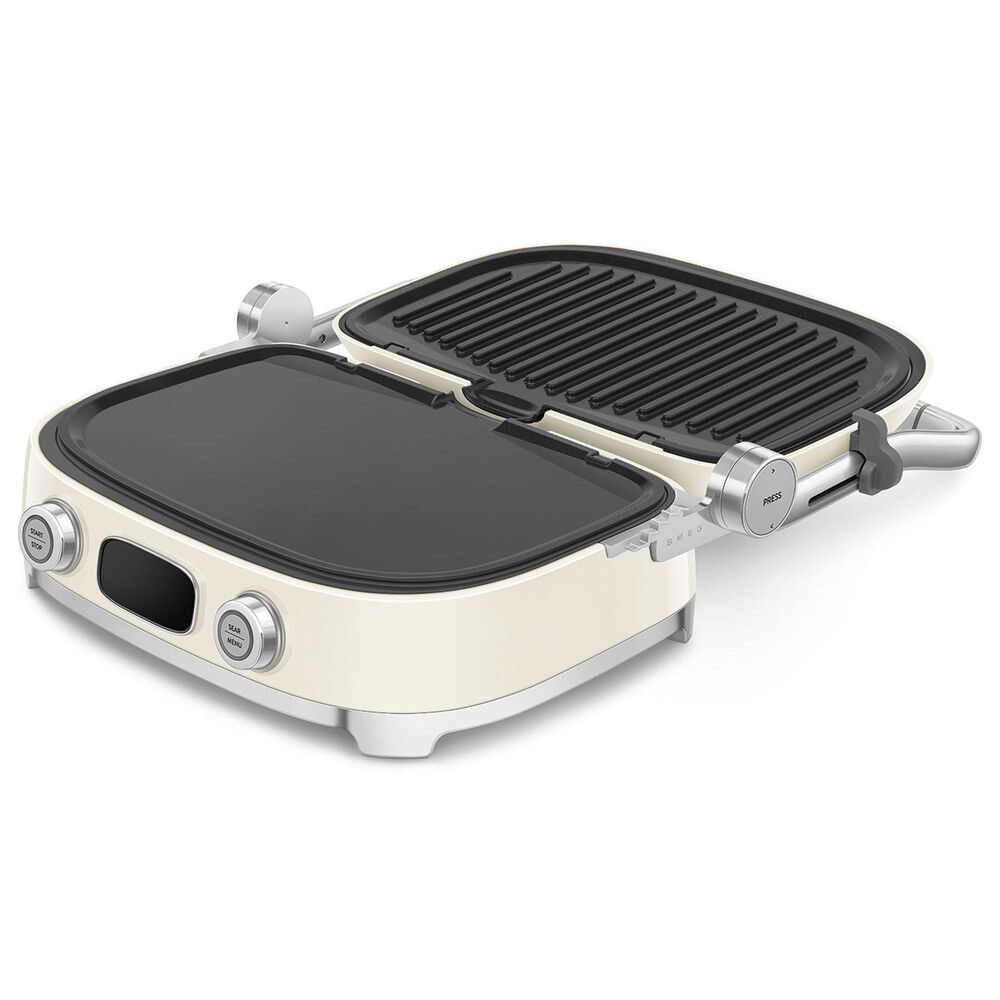SMEG 19" Retro Style Multi-Use Grill in Cream, , large