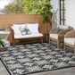 Nourison Aloha 5"3" x 7"5" Black White Indoor/Outdoor Area Rug, , large