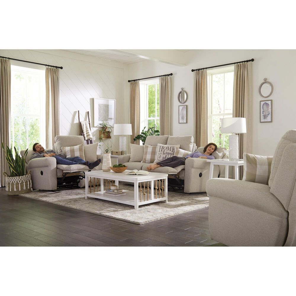 Catnapper Westport Lay Flat Reclining Loveseat in Cement, , large