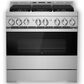 JennAir 36" Gas Professional Range in Black Glass and Stainless Steel, , large