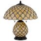 Cal Lighting Valetta Tiffany Table Lamp in Amber and Black, , large