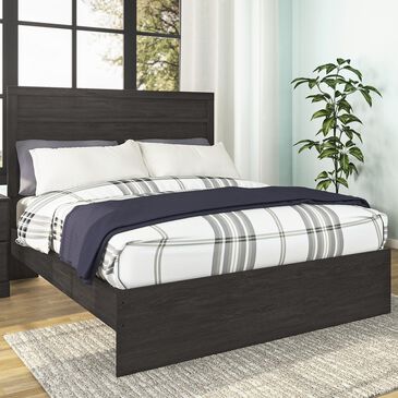 Signature Design by Ashley Belachime Queen Panel Bed in Dark Charcoal, , large