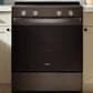 Whirlpool 30" Electric Smart Range in Black-on-Stainless Steel, , large