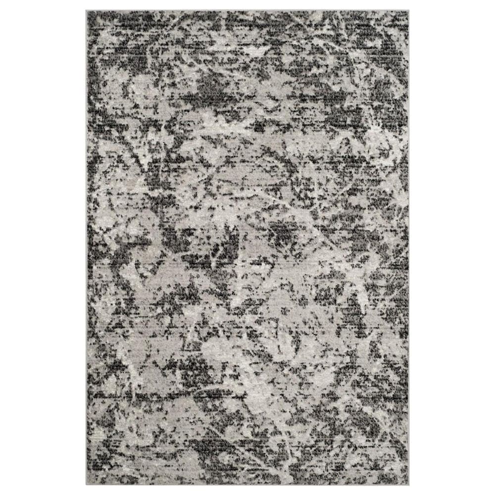 Safavieh Skyler SKY186L 8" x 10" Charcoal and Ivory Area Rug, , large