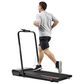 Sunny Health & Fitness Pacer Smart Compact Auto Incline Treadpad Folding Treadmill in Black, , large