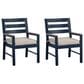 Ashley East Beach Arm Chair in Navy Blue and Driftwood (Set of 2), , large