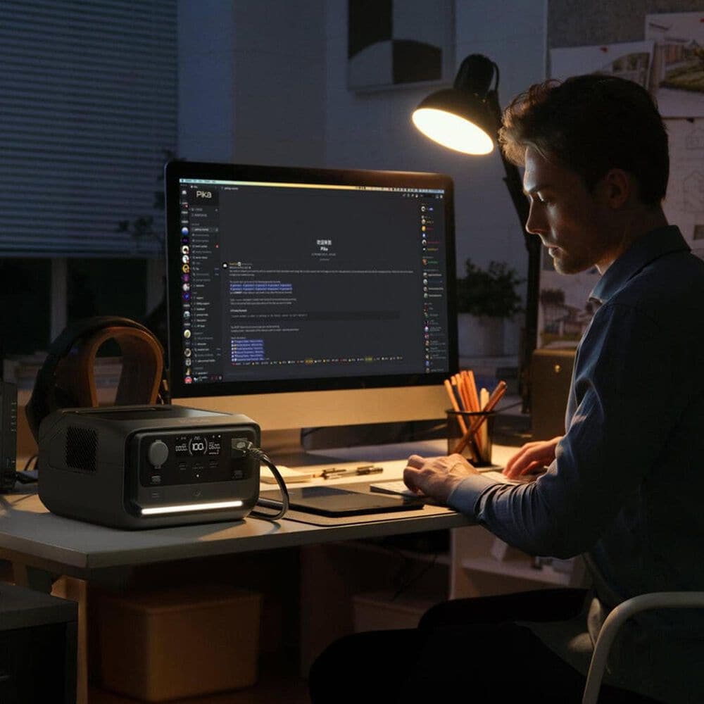 EcoFlow River 3 Plus Portable Power Station in Silver, , large