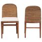 Baxton Studio Nadim Side Chair in Natural Brown (Set of 2), , large