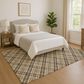 Dalyn Rug Company Soft Essentials Plaid Chocolate 9" x 12" Indoor/Outdoor Area Rug, , large