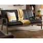 Baxton Studio Nikko Stationary Sofa in Black, , large