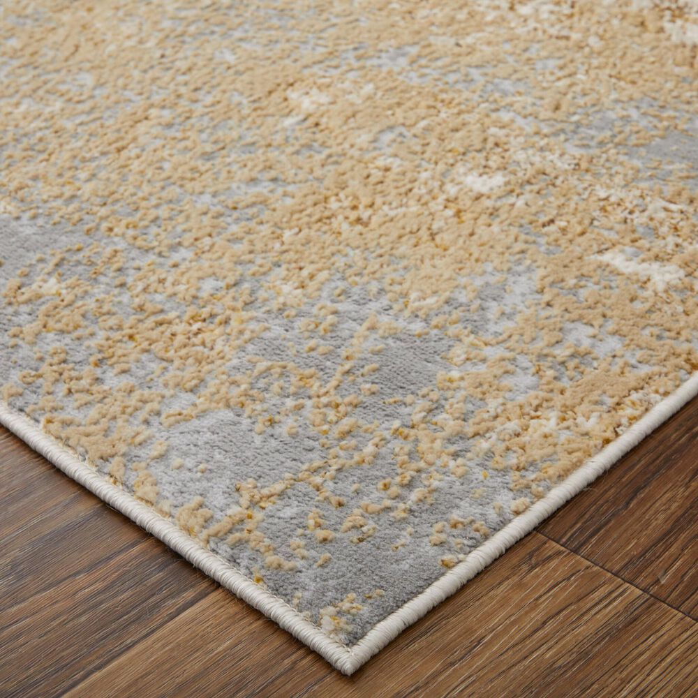 Feizy Aura 5&#39; x 8&#39; Gold and Gray Area Rug, , large
