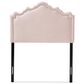 Baxton Studio Nadeen Twin Upholstered Headboard in Light Pink, , large