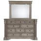 Millenium Blairhurst 3-Piece King Panel Bedroom Set in Light Grayish Brown with Lights, , large
