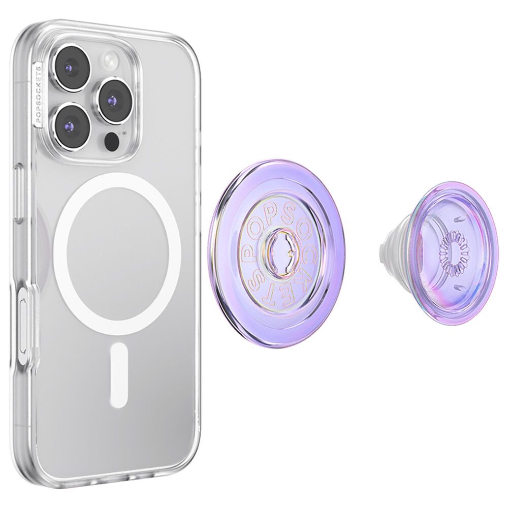 PopSockets MagSafe Circle PopGrip in Iridescent Lavender, , large