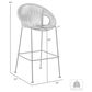 Armen Living Acapulco Patio Bar Stool in Black, , large
