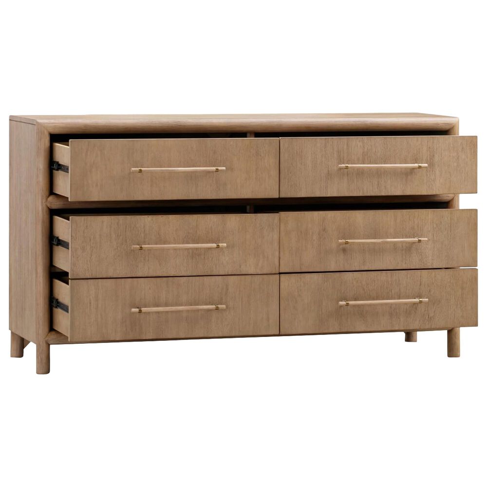 Urban Home Dorsey 6-Drawer Dresser in Granola, , large