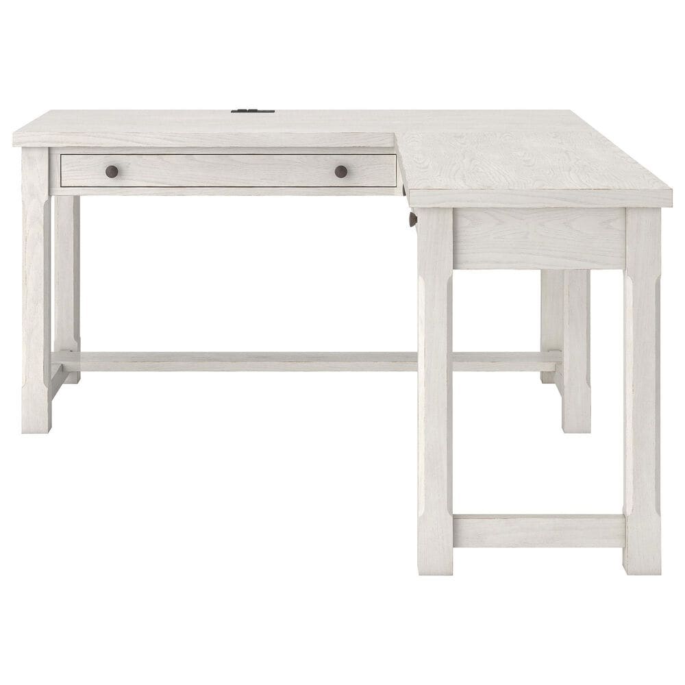 Ashley Robbinsdale 3-Piece L-Shape Desk and Chair Set in Antique White, , large