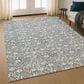 Dalyn Rug Company Soft Essentials Floral Gray 9" x 12" Indoor/Outdoor Area Rug, , large