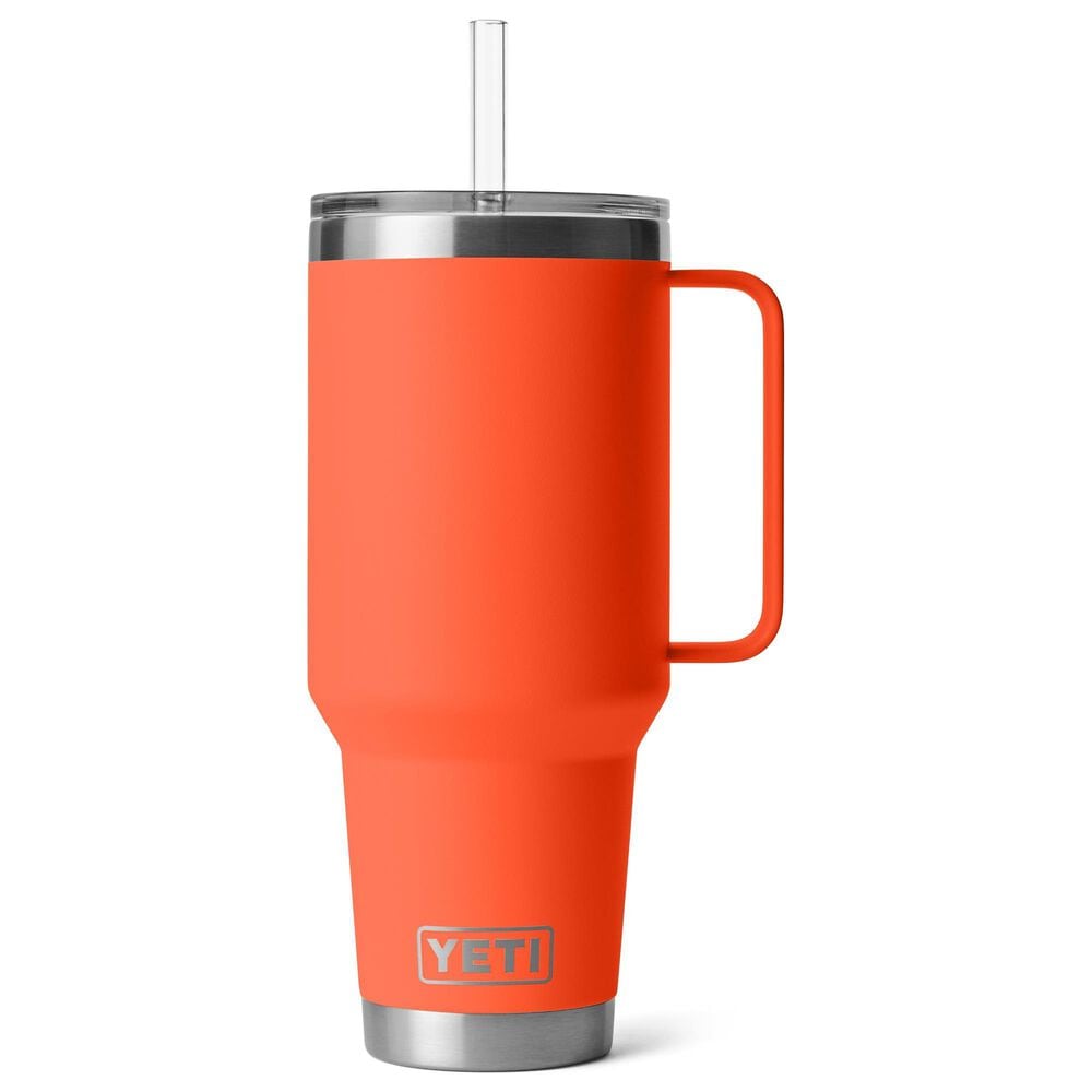 YETI Rambler 42 Oz Straw Mug with Straw Lid in Papaya, , large