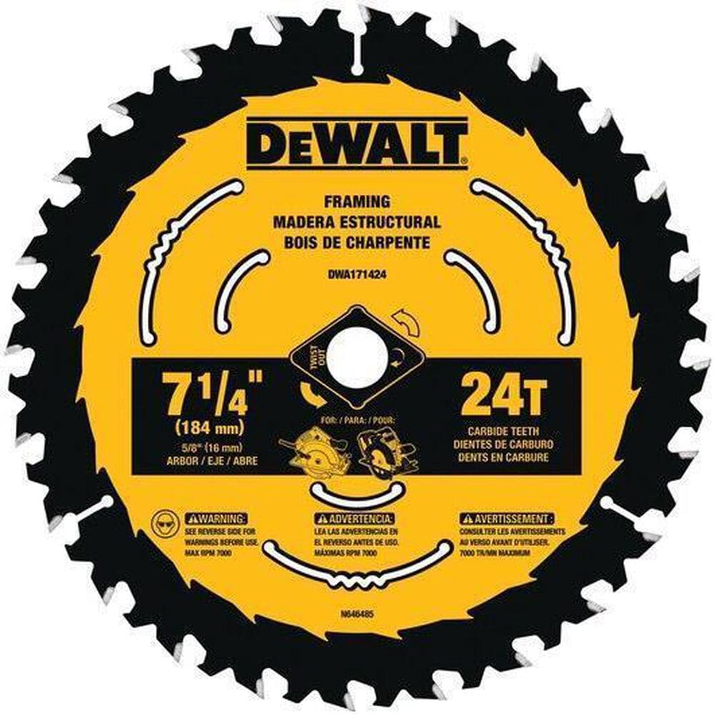 DeWALT 7 1/4" 24T Circular Saw Blade, , large