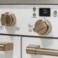 Cafe 8.25 Cu. Ft. Freestanding Dual Fuel Range with Double Oven in Matte White and Brushed Bronze, , large