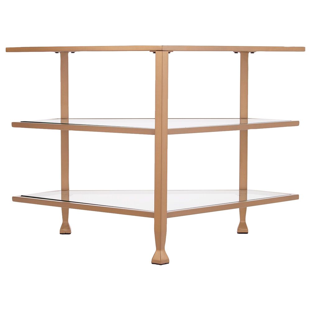 Southern Enterprises Jaymes Corner TV Stand in Soft Gold, , large