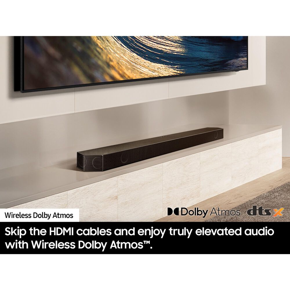 Samsung 3.1.2-Channel Wireless Dolby Atmos Soundbar System in Titan Black, , large