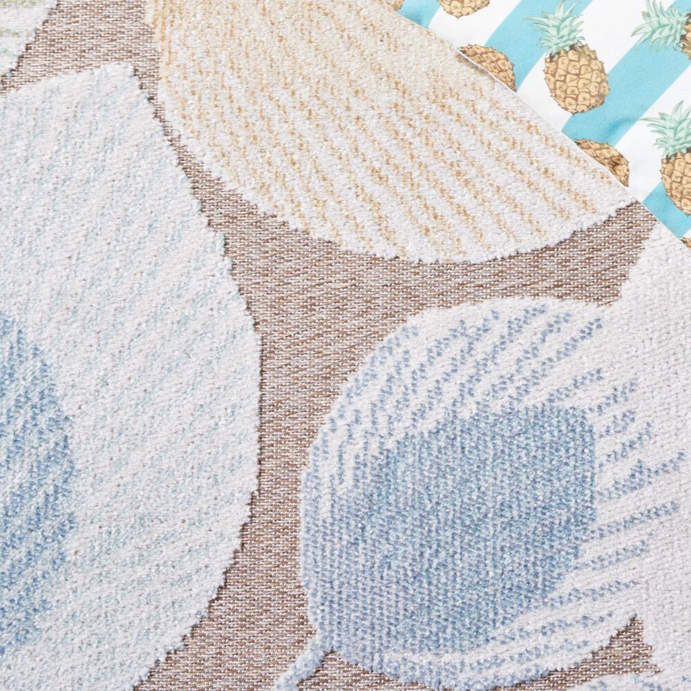 Safavieh Sarasota 5&#39;3&quot; x 7&#39;7&quot; Grey and Brown Indoor/Outdoor Area Rug, , large
