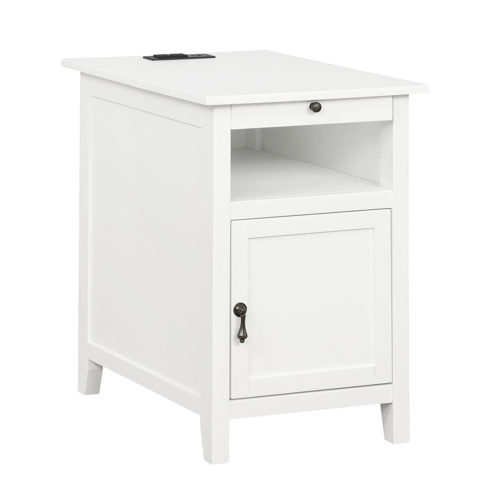 Linden Boulevard Butra Accent Table in White, , large