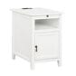 Linden Boulevard Butra Accent Table in White, , large
