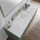 James Martin Vanities Chicago 60" Single Bathroom Vanity in Smokey Celadon with 3 cm Carrara White Marble Top and Rectangular Sink, , large