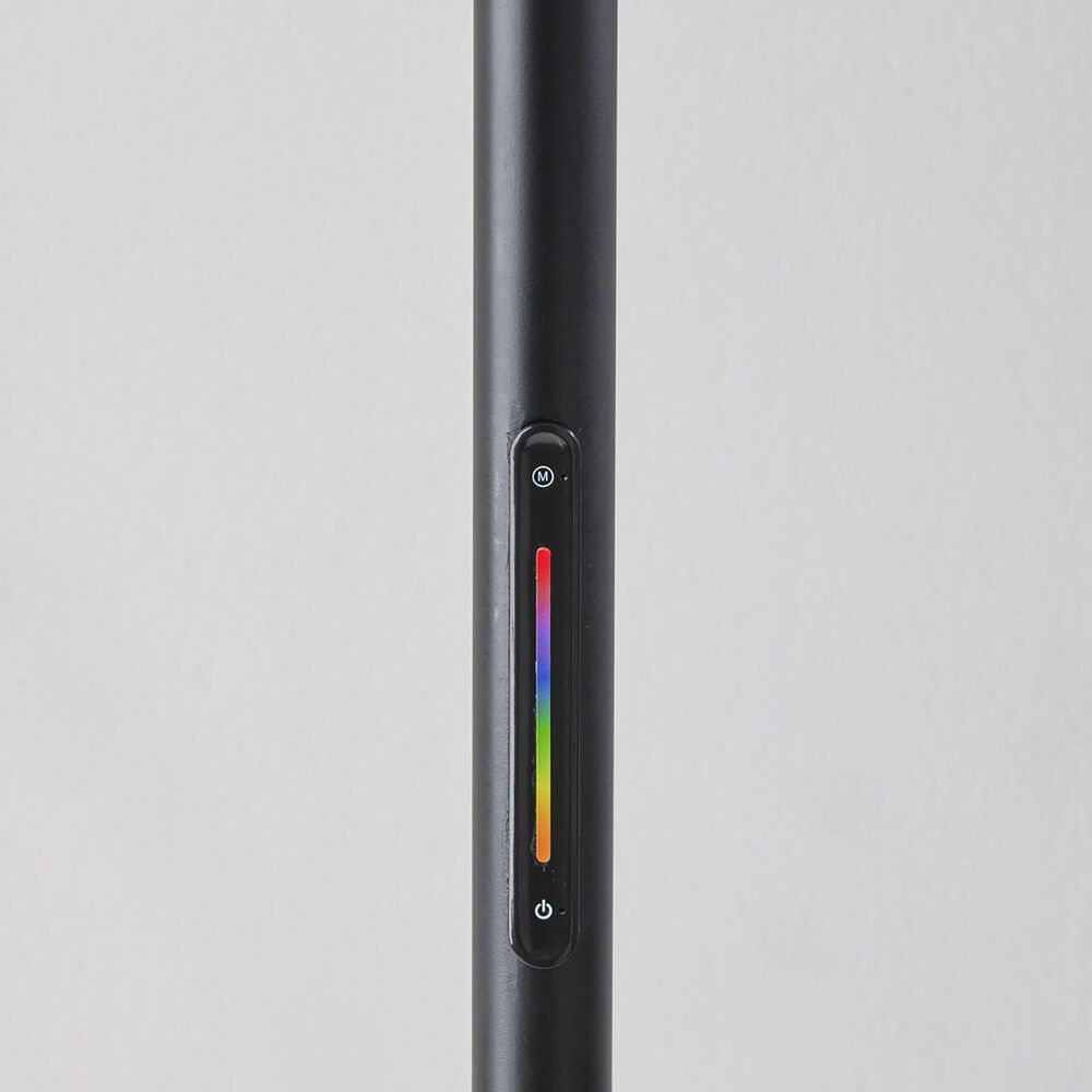 Adesso Cole Color Changing LED Floor Lamp in Black, , large