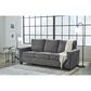 Ashley Rannis Stationary Queen Sofa Sleeper in Pewter, , large