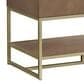 37B Mauri 36" Single Bathroom Vanity with Metal Base in Walnut Drift with High-Profile 4" White Composite Stone Top, , large