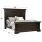 Nicolette Home Caldwell Queen Bed Panel in Dark Expresso, , large