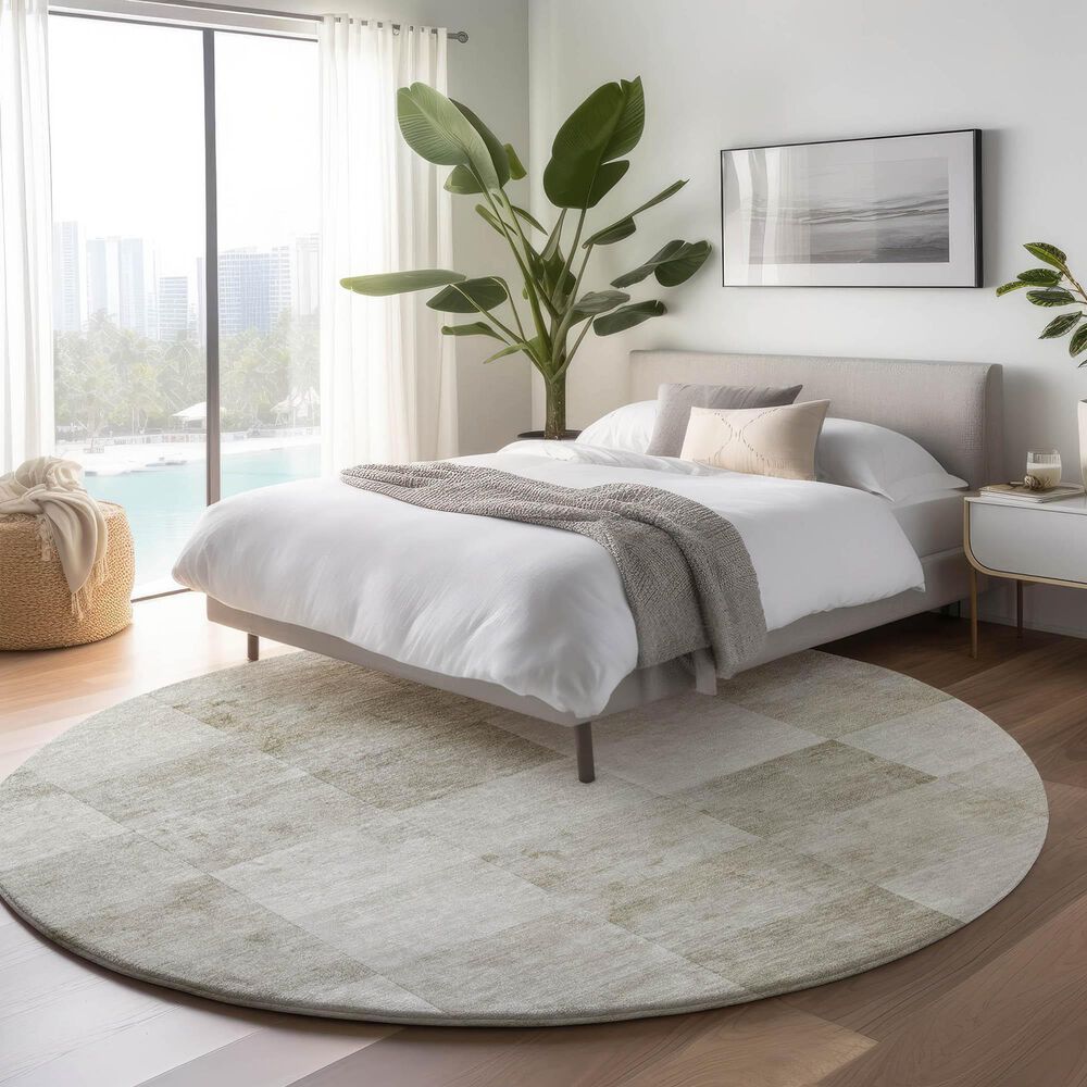 Dalyn Rug Company Pacifica PA10 8&#39; Round Beige Area Rug, , large