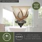 Vaxcel Yoho 10" 1-Light Wall Sconce in Black Walnut, , large