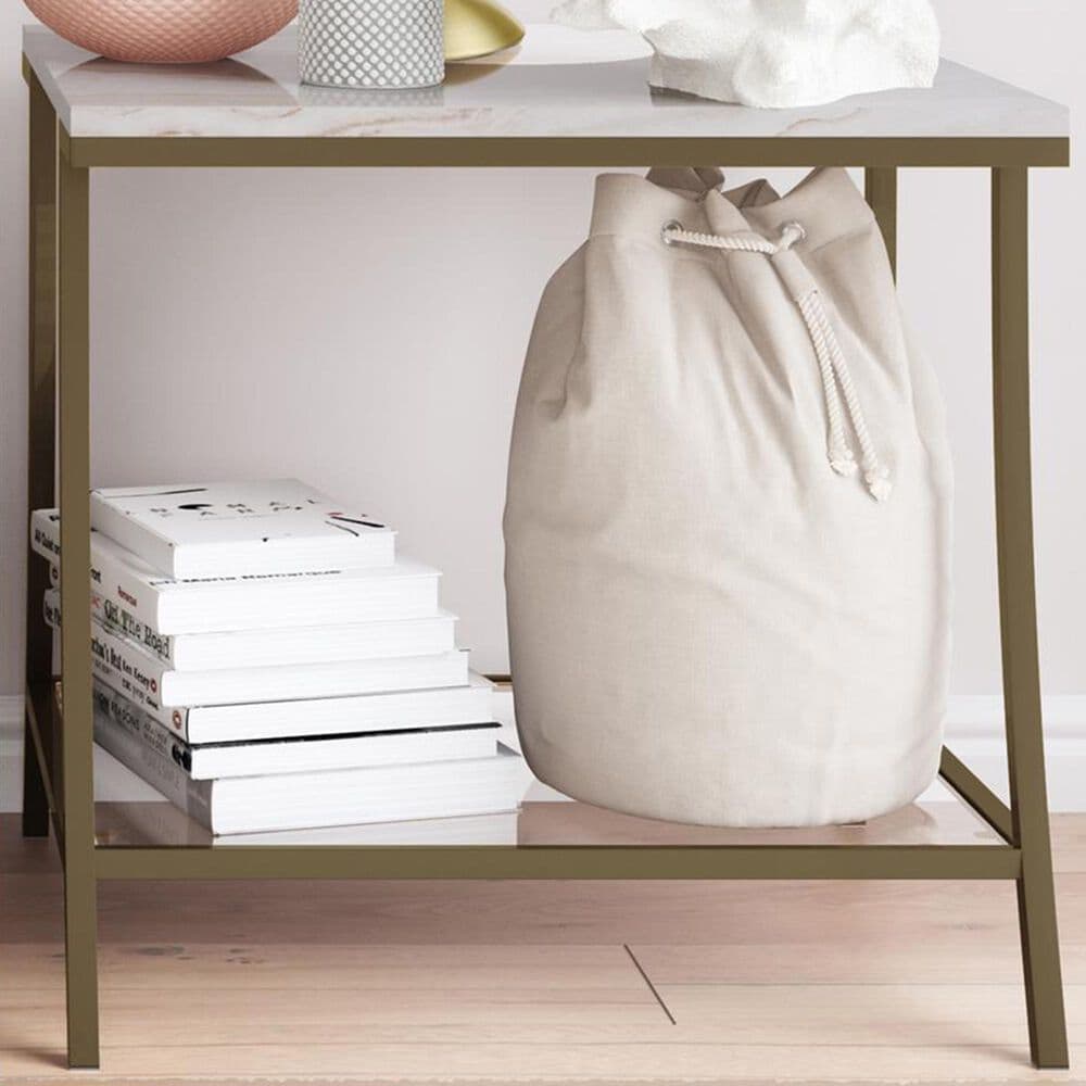 Dorel Asia Cecilia Side Table in Brass, , large