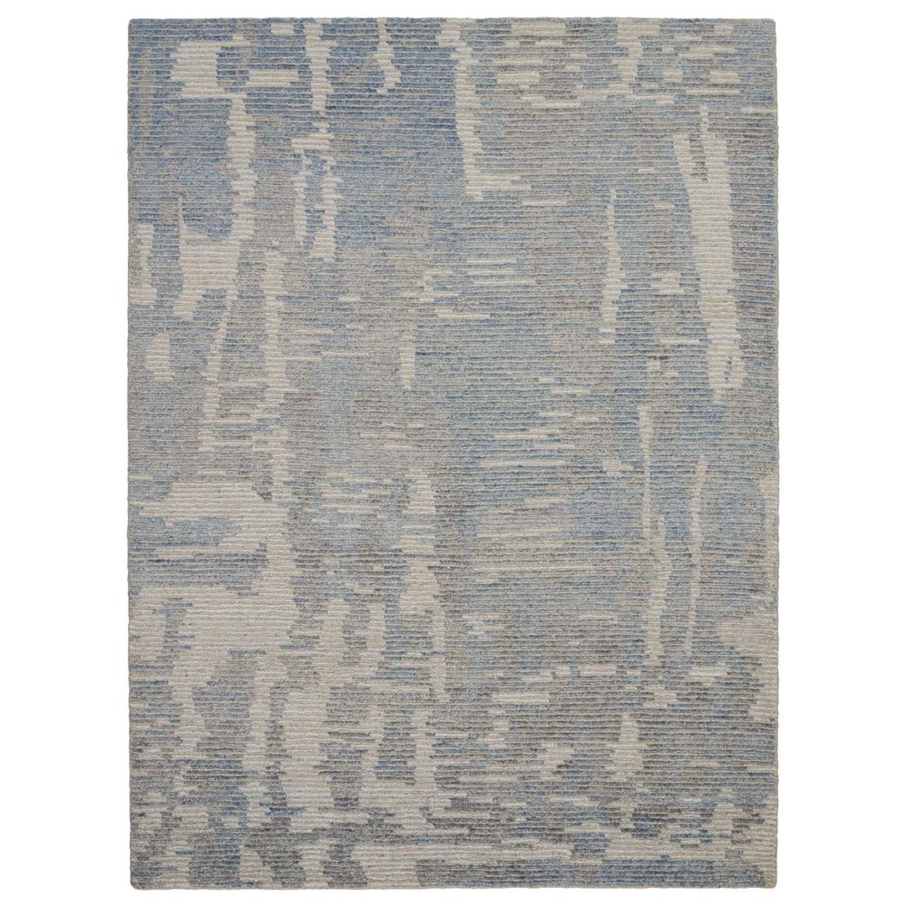 Nourison Ellora ELL01 9"9" x 13"9" Blue Area Rug, , large
