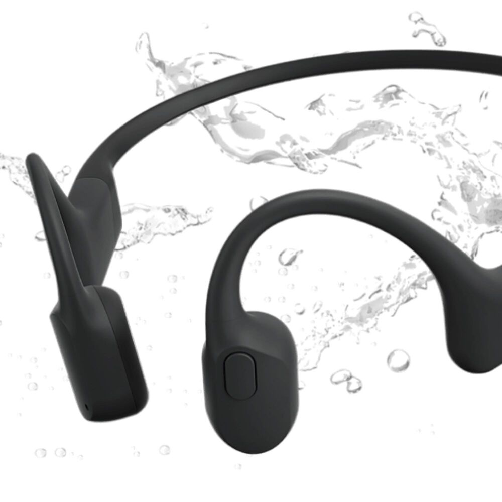 Shokz OpenRun Mini Bone Conduction Open-Ear Headphones in Black, , large