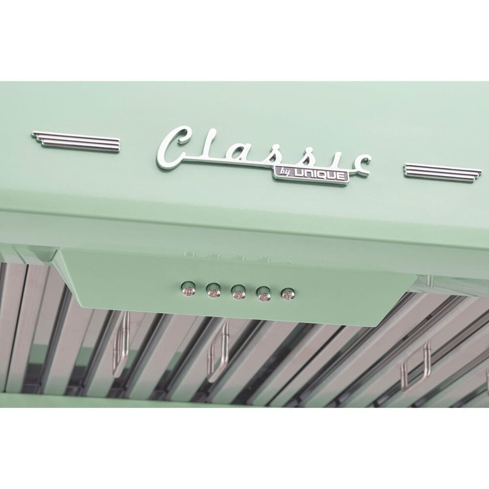 Unique Appliances Classic Retro 36" Under Cabinet Range Hood in Summer Mint Green, , large