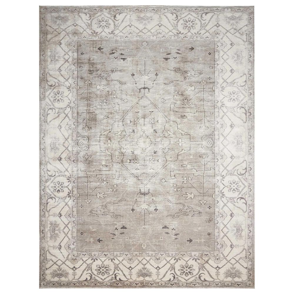 Nourison Aldora ALD01 9'9" x 13'9" Silver Area Rug, , large