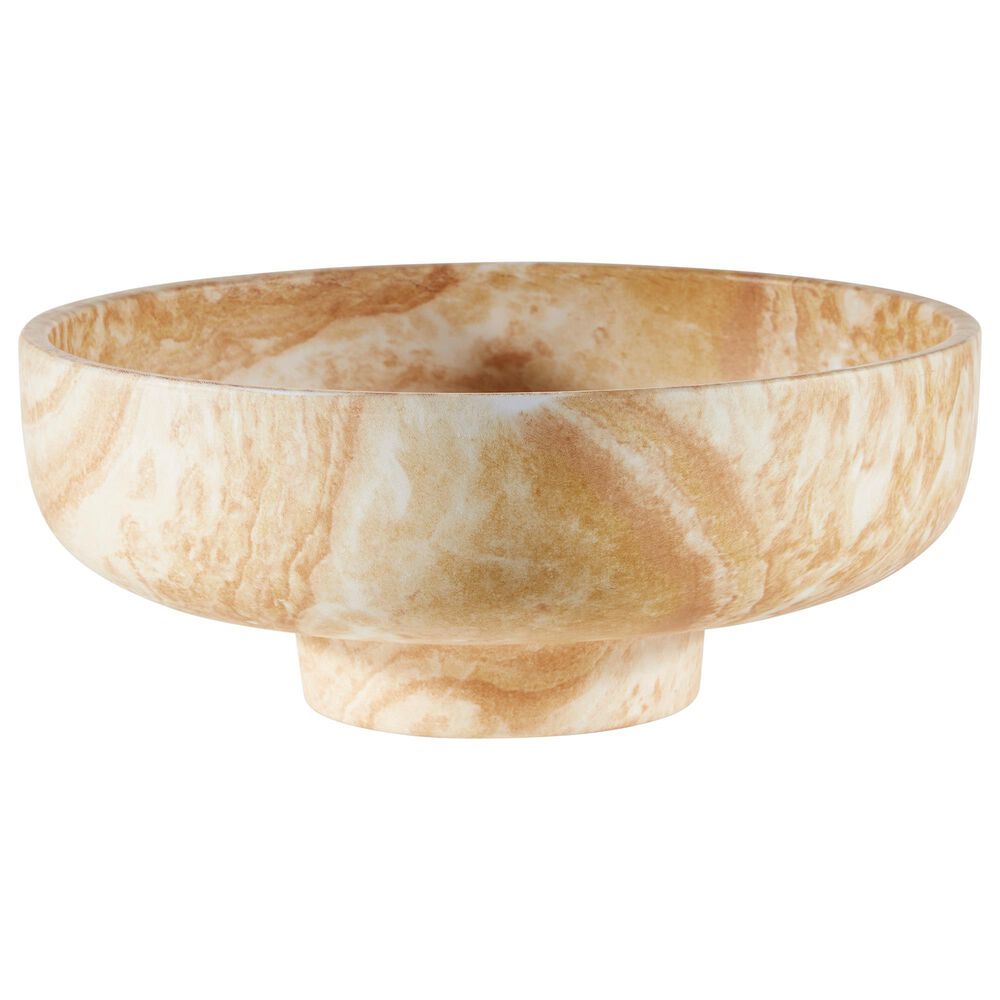 Ashley Cammen Bowl in Tan and White, , large