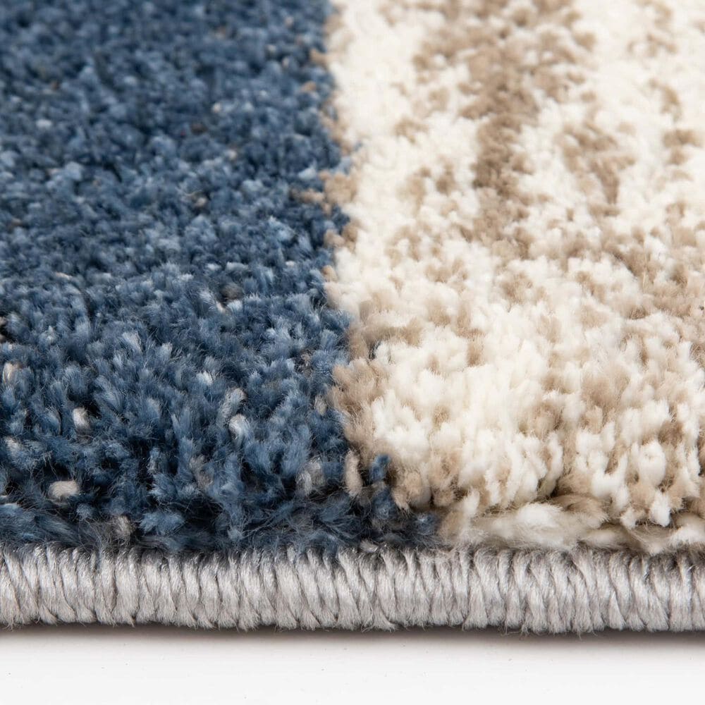 Central Oriental Structures Torrent Adley Buff and Metal 7&#39;10&quot; x 9&#39;10&quot; Area Rug, , large
