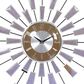 Maple and Jade Wall Clock in Silver and Black, , large