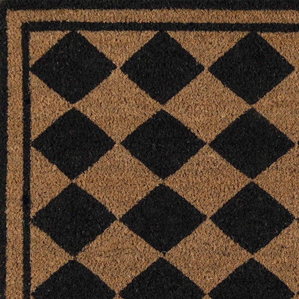Momeni Erin Gates Park PAR-3 1&#39;6&quot; x 2&#39;6&quot; Black Door Mat, , large