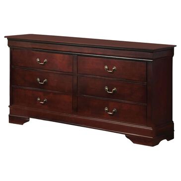American Wholesale Furniture Copper Grove Svishtov 6-Drawer Dresser in Rich Cherry, , large